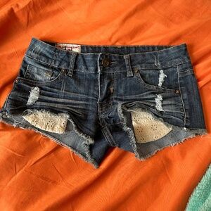 Denim shorts